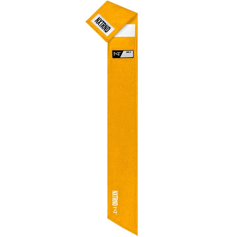 NXT NXTRND Nxtrnd Streamer Football Towel  Thin Sports Towel  Dries Hands & Football Accessories (Yellow) - Image 1